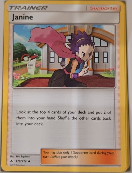 2019 Pokémon SM Unbroken Bonds #176 Janine — front