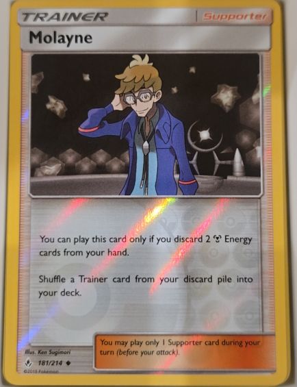 2019 Pokémon Sun & Moon Unbroken Bonds #181 Molayne — front