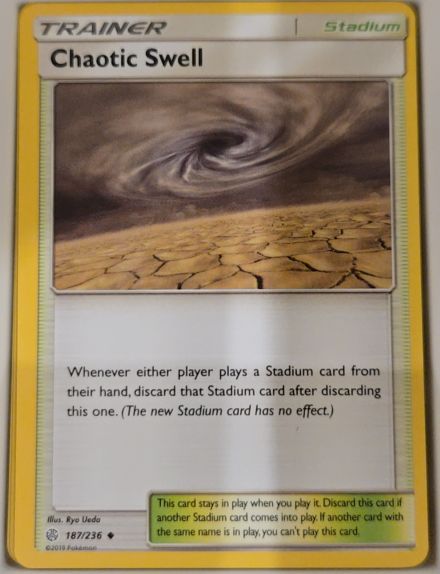 2019 Pokémon Sun & Moon Cosmic Eclipse #187 Chaotic Swell — front