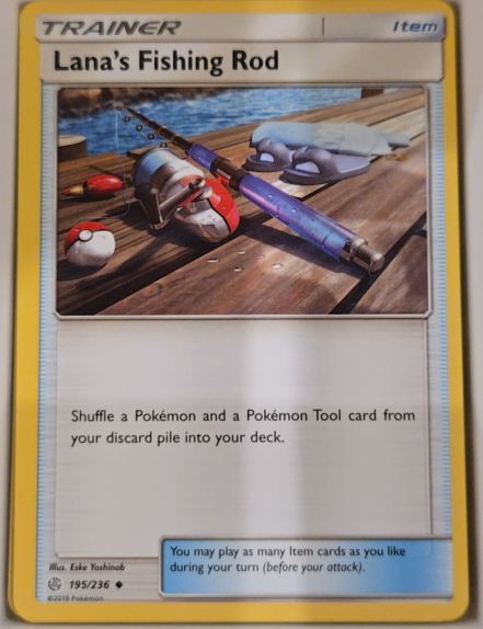 2019 Pokémon #195 Lana's Fishing Rod — front