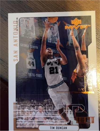 2000-01 Upper Deck MVP #152 Tim Duncan — front