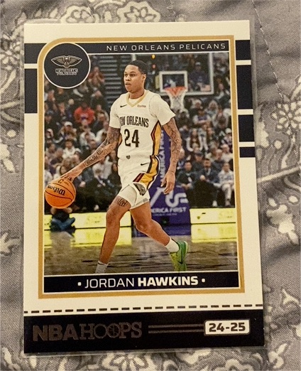 2024-25 Panini NBA Hoops #24-25 Jordan Hawkins — front