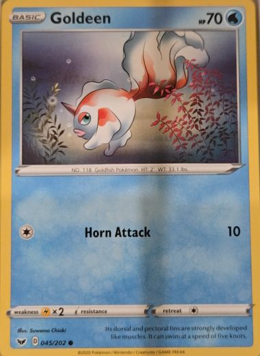 2020 Pokemon Sword & Shield #045 Goldeen — front