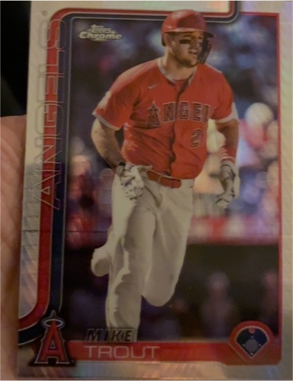2025 Topps Chrome #200 Mike Trout — front