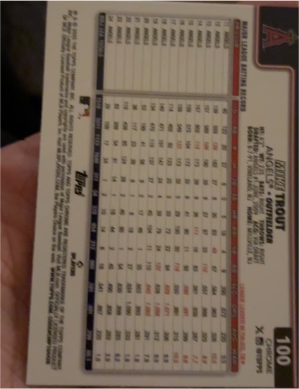 2024 Topps #100 Mike Trout — front