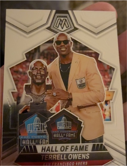 2024 Panini Mosaic #295 Terrell Owens Hall of Fame — front