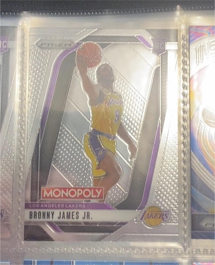 2024-25 Panini Prizm Monopoly #45 Bronny James Jr. — front