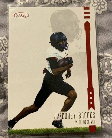 2025 Sage High Series #186 Ja'Corey Brooks — front