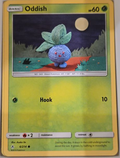 2019 Pokemon Sun & Moon Unbroken Bonds #6 Oddish — front