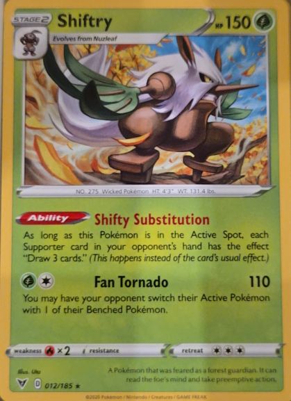 2020 Pokemon Vivid Voltage #012 Shiftry — front