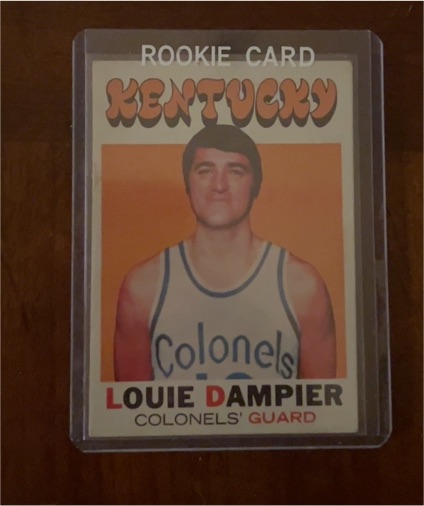 1971-72 Topps #224 Louie Dampier Rookie Card — front