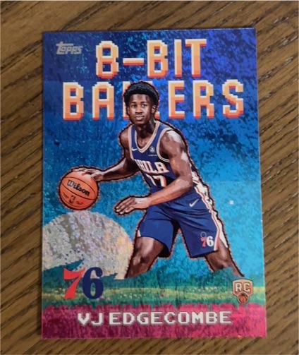 2025-26 Topps 8-Bit Ballers #8B-33 VJ Edgecombe — front