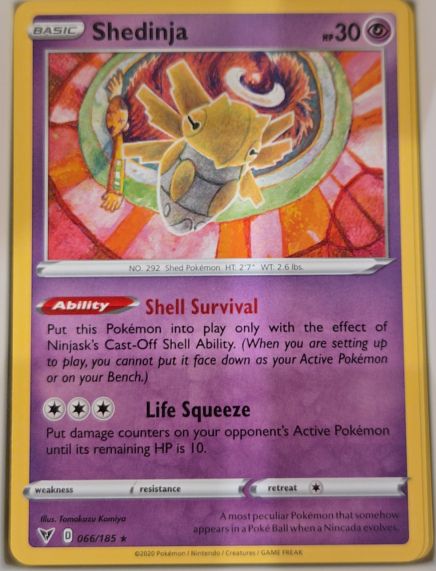 2020 Pokemon Sword & Shield Vivid Voltage #066 Shedinja — front