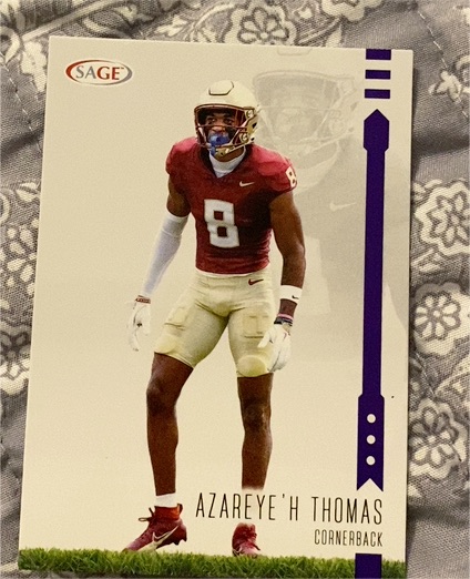 2025 Sage Football Azareye'h Thomas — front
