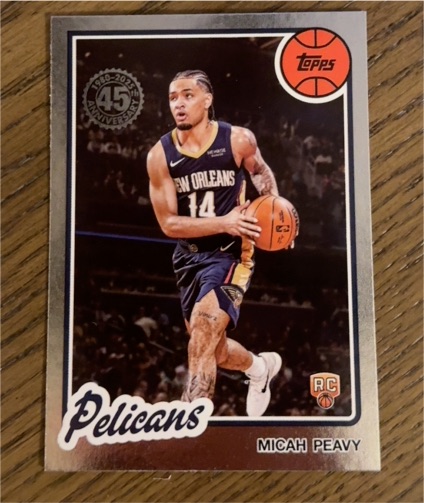 2025-26 Topps 1980-81 #80BK-14 Micah Peavy — front