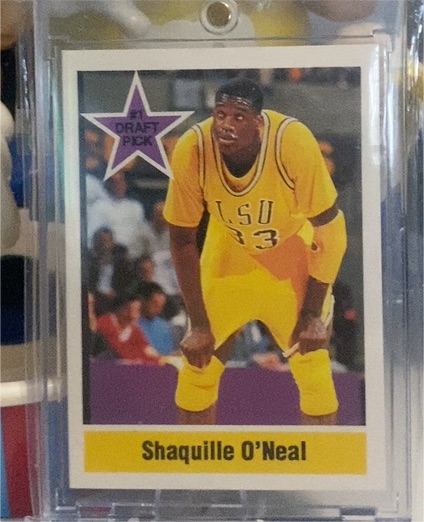 1992 Sports Stars USA #1 Draft Pick Shaquille O'Neal Rookie — front