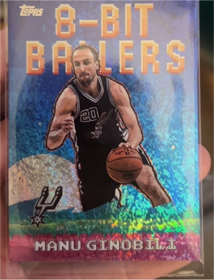 2025-26 Topps 8-Bit Ballers #8B-29 Manu Ginobili — front