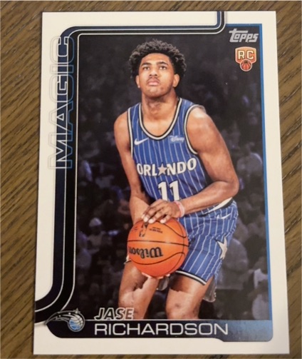 2025-26 Topps #225 Jase Richardson — front