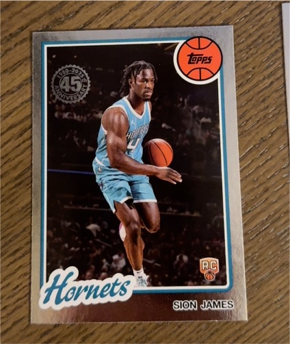 2025-26 Topps 1980-81 #80BK-76 Sion James Rookie Hornets — front