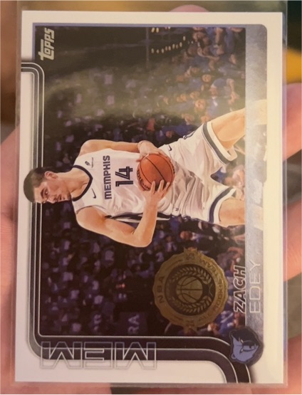 2025-26 Topps #186 Zach Edey — front