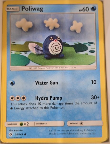 2017 Pokémon Sun & Moon #30 Poliwag — front