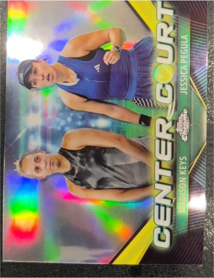 2024 Topps Chrome Tennis #CCC-KP Jessica Pegula / Madison Keys Center Court — front