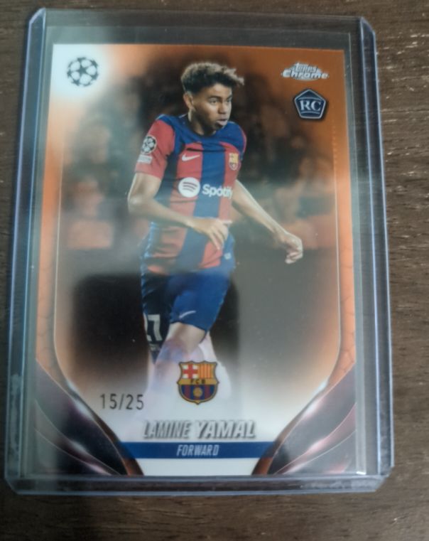2023-24 Topps Chrome UEFA Club Competitions #64 Lamine Yamal — front