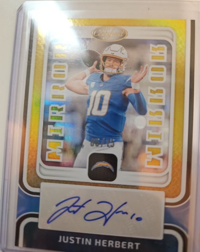 2024 Panini Certified Mirror Signatures #Justin Herbert — front