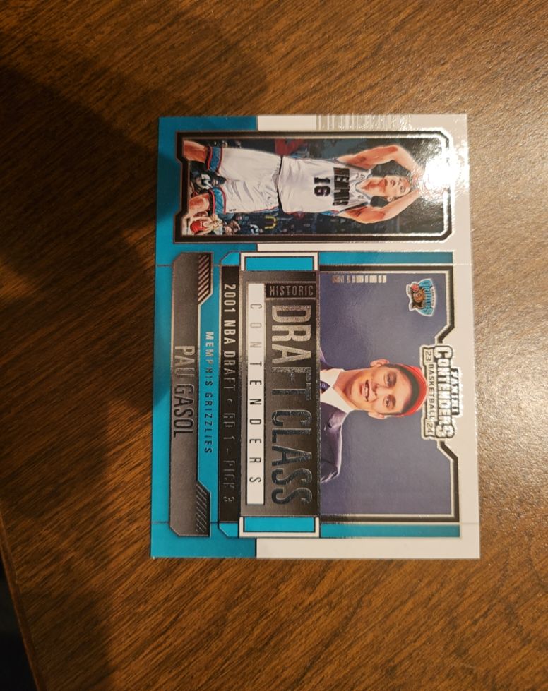 2023-24 Panini Contenders #14 Pau Gasol Historic Draft Class Contenders — front