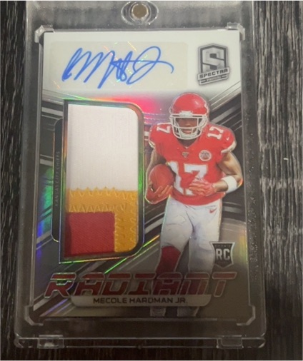 2019 Panini Spectra #82 Mecole Hardman Jr. — front