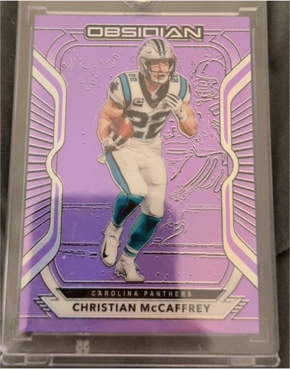 2020 Panini Obsidian Christian McCaffrey — front