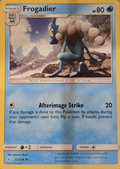 2019 Pokémon SM - Unbroken Bonds #52 Frogadier — front