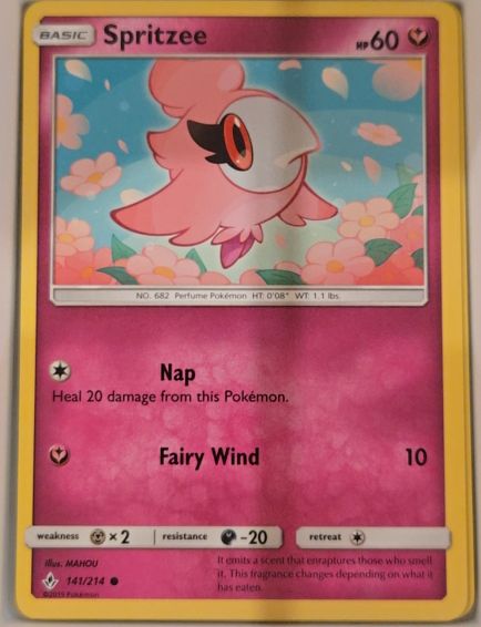 2019 Sun & Moon Unbroken Bonds #141 Spritzee — front