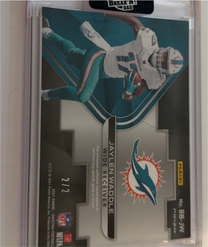2021 Panini Spectra #BB-JW Jaylen Waddle — front