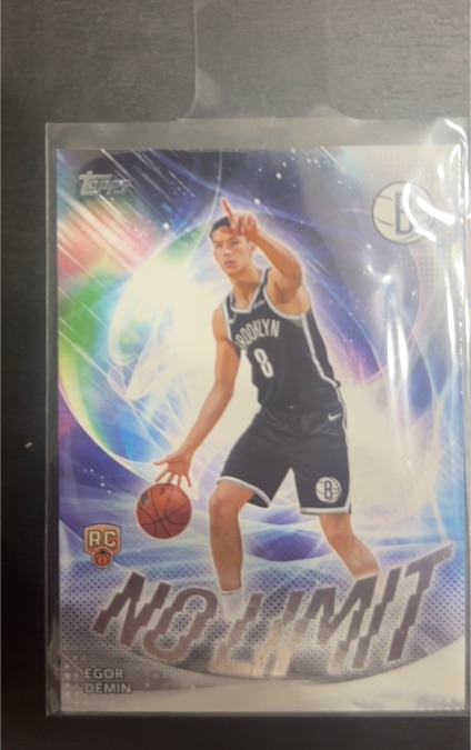 2025-26 Topps Basketball No Limit #NL-8 Egor Demin RC — front
