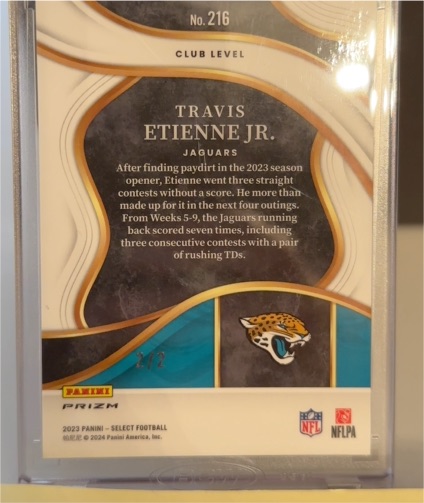 2023 Panini Select Football #216 Travis Etienne Jr. — front
