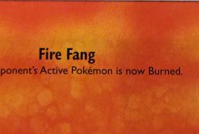 Fire Fang Pokemon Card — front