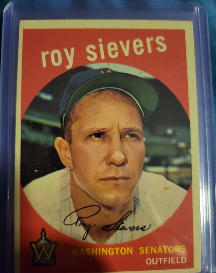 1959 Topps #340 Roy Sievers Washington Senators — front
