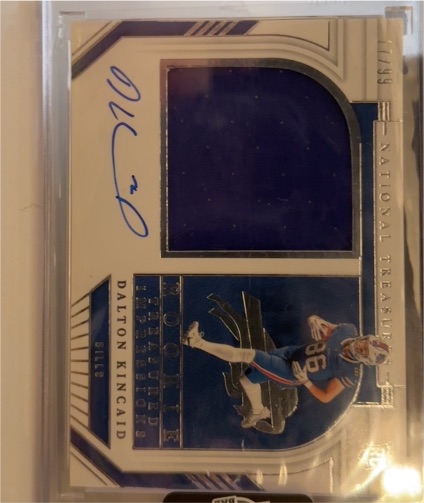 2023 Panini National Treasures #11 Dalton Kincaid — front