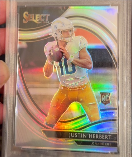 2020 Panini Select #344 Justin Herbert — front