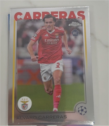 2024-25 Topps Chrome UEFA Club Competitions #181 Alvaro Carreras — front