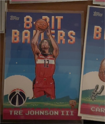 2025-26 Topps Basketball #8B-36 Tre Johnson III 8-Bit Ballers Insert — front