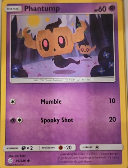 2019 Sun & Moon Cosmic Eclipse #93 Phantump — front