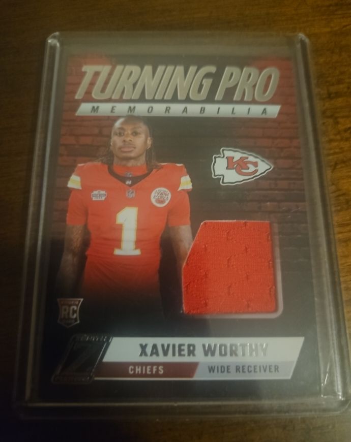 2024 Panini Zenith Turning Pro Memorabilia #TPM-XWY Xavier Worthy — front