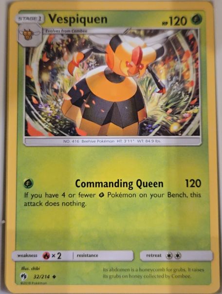2018 Pokemon Lost Thunder #32 Vespiquen — front