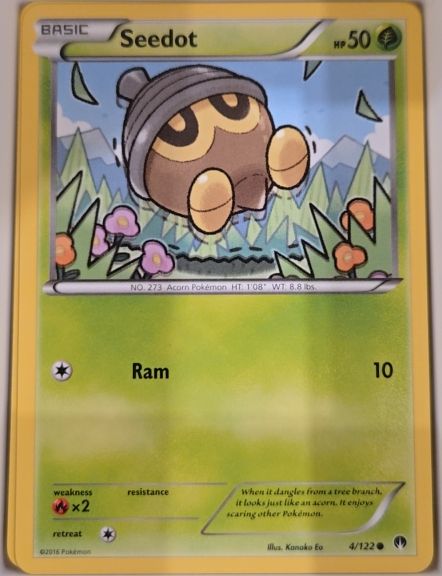 2016 Pokémon XY BREAKpoint #4 Seedot — front