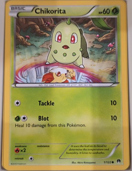 2016 Pokémon XY BREAKpoint #1 Chikorita — front
