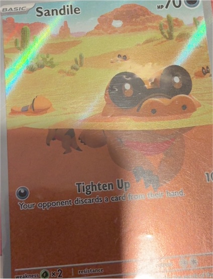 2023 Pokémon SV: Black Bolt #135 Sandile — front