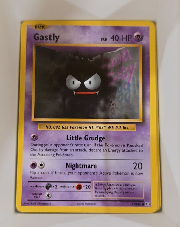 2016 Pokémon XY Evolutions #47 Gastly — front