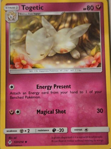 2019 Pokemon Sun & Moon Unbroken Bonds #137 Togetic — front